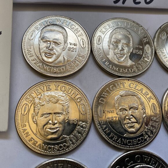 San Francisco 49ers then and now 1994-95 collectable coins 15 of 20 Lot #12 - Picture 7 of 12